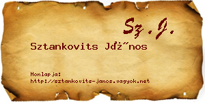 Sztankovits János névjegykártya